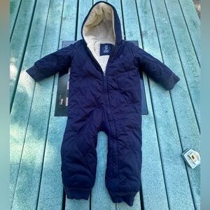 GAP Dark Blue Quilted Kids Footie